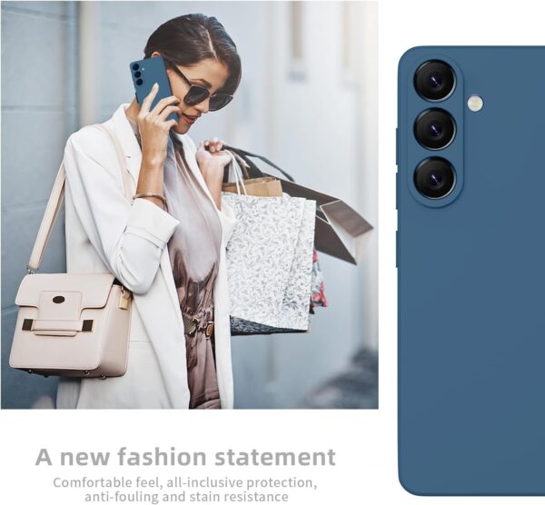ORDA for Samsung Galaxy S24 Plus Case Silicone Camera Protection Ultra Slim Case Soft Gel for Samsung Galaxy S24+ Phone Case Cover Rubber Anti-Scratch Compatible for 6.65" Matte Blue - Image 8