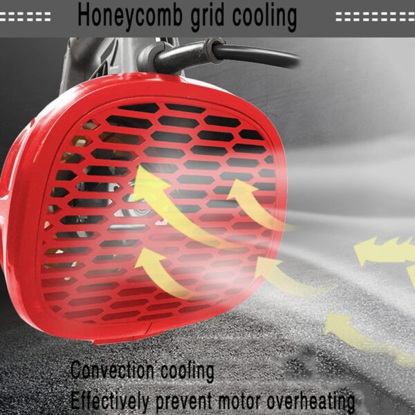 ALSUP Handheld leaf blower, 3000W electric industrial leaf blower blower, blowing down leaves machine home dust collector sweeping blower,20M - Image 7