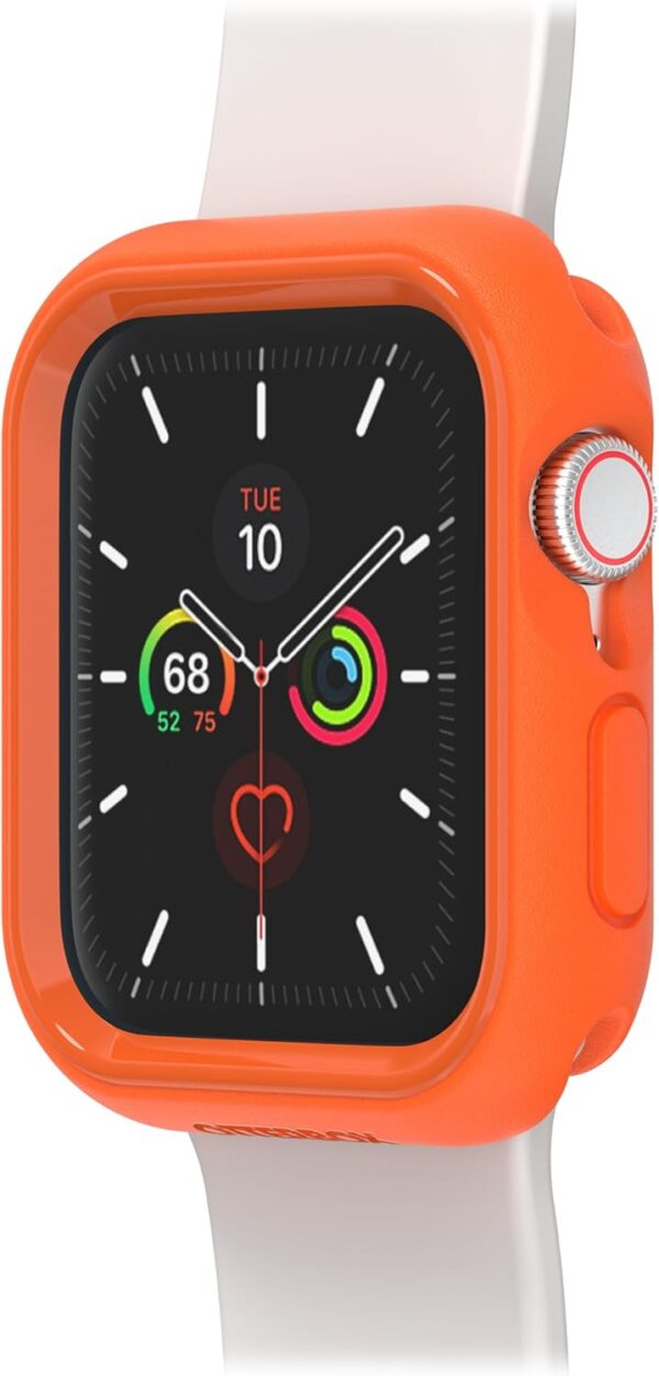OtterBox Watch Bumper for Apple Watch Series SE/6/5/4-44mm, Shockproof, Drop Proof, Sleek Protective Case, Guards Display and Edges, Orange - Image 3