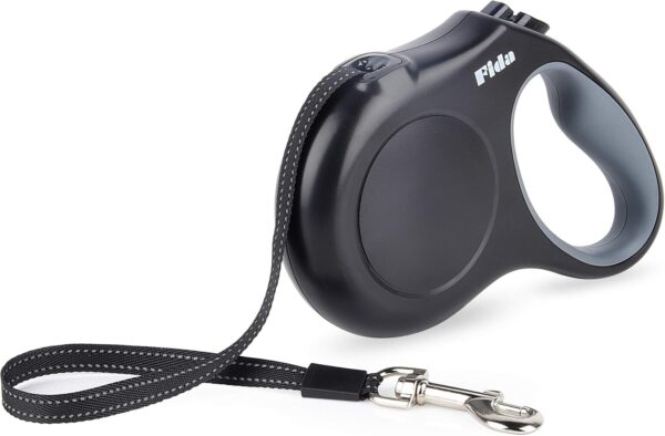 Fida Retractable Dog Lead, 5m Heavy Duty Pet Walking Leash for Medium/Large Dog up to 50kg, Tangle Free. One-Hand Brake (Large, Black) - Image 5
