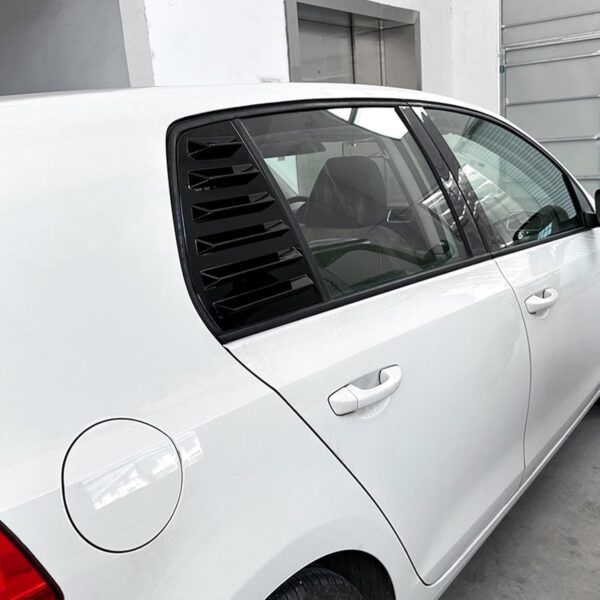 2pcs Gloss Black Car Rear Window Louver Shutter Trim For VW Golf 6 2008-24, Rear Side Window Louvers Provide privacy and shade, Window Blinds Exterior Accessories (Fit For VW Golf 6 MK6) - Image 8