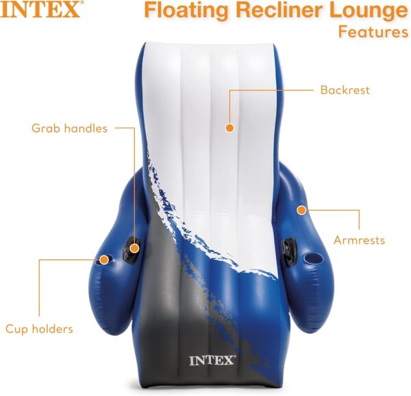 Floating Recliner Inflatable Lounge, 71in X 53in - Image 5