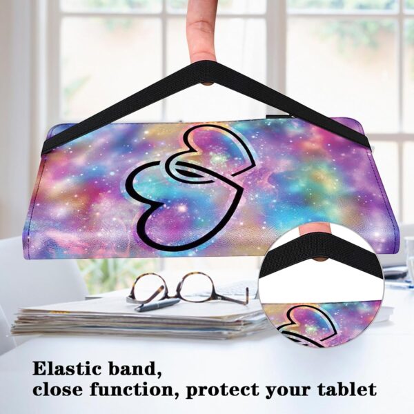 GLANDOTU Case for Samsung Galaxy Tab A9 8.7 inch 2023 (SM-X110/SM-X115/SM-X117) Tablet Case,Multi-View Slim and Lightweight Patterned Tablet Cover with Stand for Galaxy Tab A9 Case -Two hearts - Image 7