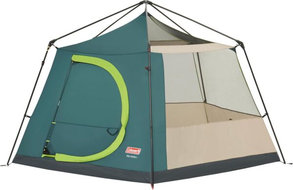 Coleman Polygon 5, large 5-person tent with 360° view, 5 man family tent, sturdy steel pole construction, easy to pitch, 100% waterproof camping tent. - Image 14