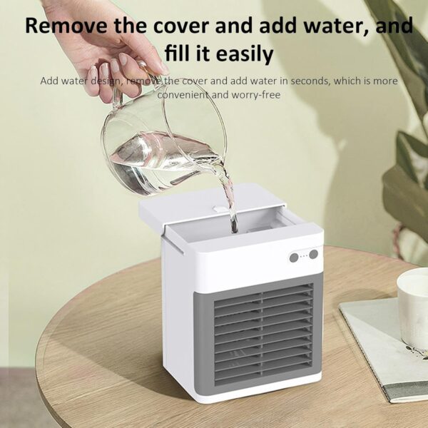 Portable Air Chiller, Quiet Tabletop Misting Cooler Fan, Air Cooler Cooling Fan, Personal Evaporative Air Cooler Fan for Bedroom, Home - Image 6