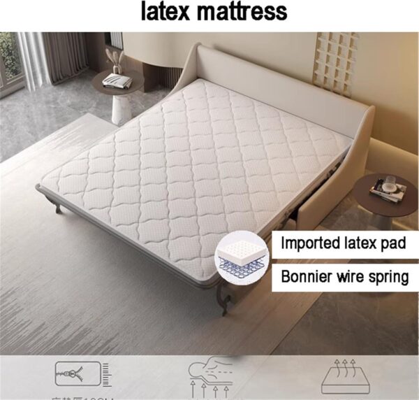 JHKZUDG 2 in 1 Convertible Sleeper Sofa Couch,Pull Out Sofa Bed Couch, 2 in 1 Loveseat Sofa Bed Folding Latex Mattress,for Compact Living Space, Apartment - Image 8