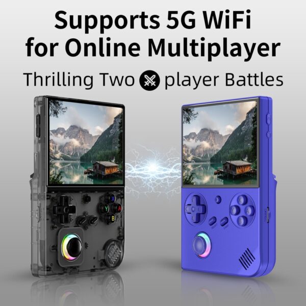 Retro Handheld Game Console – Nostalgic Gaming on the Go | RG40XXV Handheld Retro Gaming Console - 4.0 Inch IPS Screen Linux System Built-in 64G TF Card 5528 Games Support TV Output 5G WIFI - Image 4