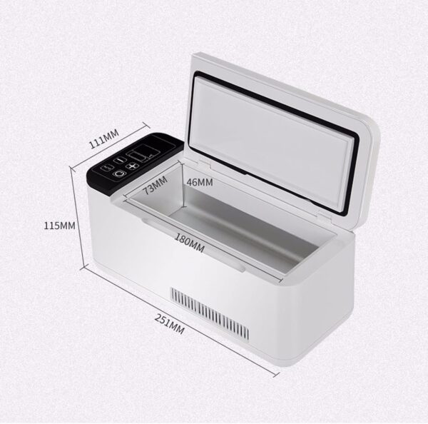 ZGYOZMNG Portable Insulin Refrigerator, Smart Insulin Refrigerated Box, USB Rechargeable Medicine tat with Built-in 6700mah Lithium Battery, Mini Refrigerator 2-20℃,Temperature Control Type A - Image 8