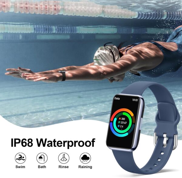 VIPWISE Fitness Tracker with Heart Rate & Sleep Monitor, Bluetooth Smartwatch with Calls, Blood Oxygen, IP68 Waterproof, Step Counter & 20 Sport Modes for Men & Women - Image 7