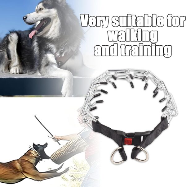Dog Training Collar Anti Bark Collars Adjustable Durable Thick Prong Collars Dogs for Large Medium Pet Dogs Outdoor Trainings(3.0mm*50cm) - Image 6