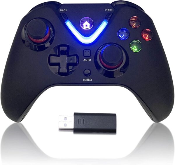 RALAN Wireless Game Controller with ALPS Joysticks Hall Triggers Compatible with Xbox One S/X, Xbox Series S/X, PC Gaming Gamepad, Remote Joypad with 2.4G Wireless Adapter（Black） - Image 2