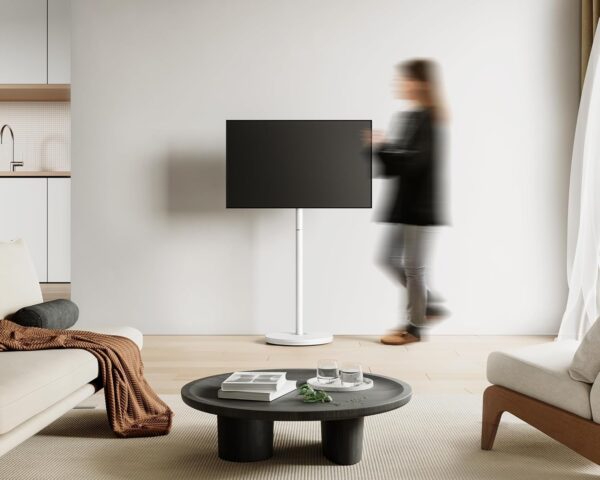 FITUEYES Design TV Floor Stand for 24-48 Inch Minimalism Corner TV Stand Tall Modern TV Stand Height Adjustable Holds 20kg Max VESA 200 * 200 Master Series - Image 9