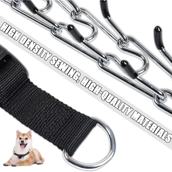 Dog Training Collar Anti Bark Collars Adjustable Durable Thick Prong Collars Dogs for Large Medium Pet Dogs Outdoor Trainings(3.0mm*50cm) - Image 4
