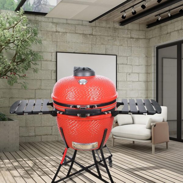 Dracarys Charcoal Kamado Cast Aluminum Top Vent Chimney for Vision Grills Classic B Series 18 Inch Pit Boss 71220, 71240 - Image 9