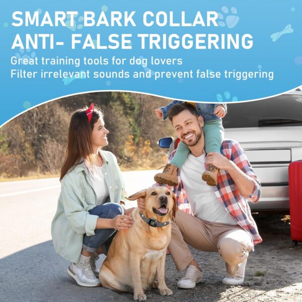 Anti Bark Collars For Dogs, Anti Barking Device For Dogs With 8 Adjustable Sensitivity, Stop Dog Barking Training Collar With Vibration & Beep Modes Harmless For Small Medium Large Dog - Image 3