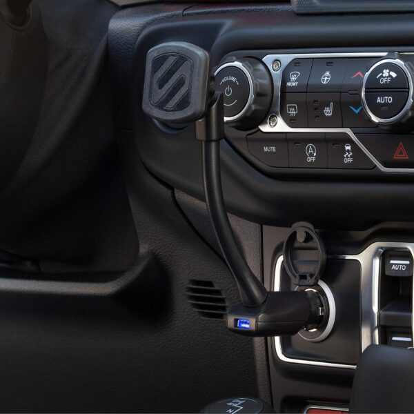 Scosche MAG12V-XCES0 MagicMount Universal Magnetic Car Phone Holder, Cigarette Lighter Mount with USB Charger, Easy Magnet Mounting for iPhone, iPad, Smartphones, Tablets, and All Devices - Image 7