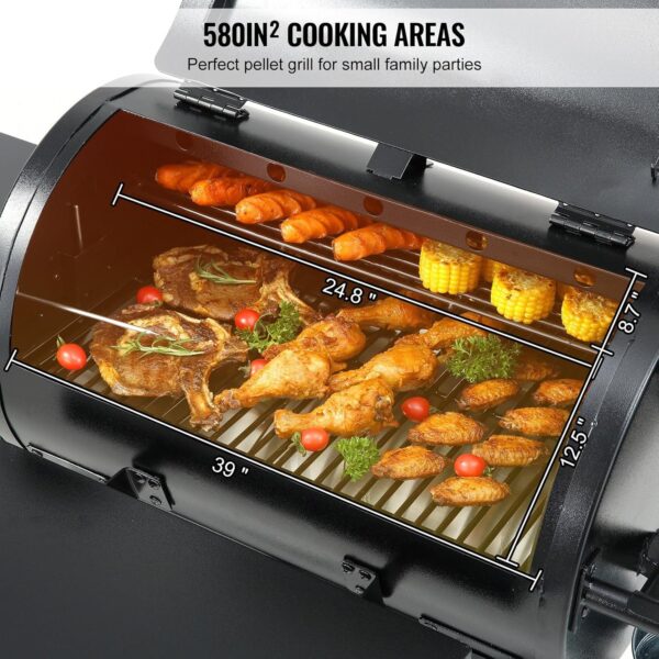 Portable Outdoor Cooking Charcoal Grill BBQ with Cart - Heavy Duty 53-inch - Ideal for Camping, Picnics, and Tailgating - Image 5