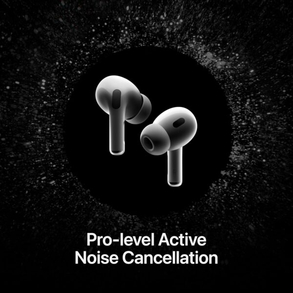 Apple AirPods Pro 2 Wireless Earbuds, Bluetooth Headphones, Active Noise Cancellation, Hearing Aid Feature, Transparency, Personalised Spatial Audio, High Fidelity Sound, H2 Chip, USB C Charging - Image 4