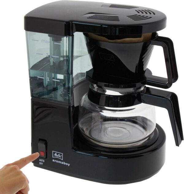 Melitta Filter Coffee Machine, Aromaboy Model, Stainless Steel, Black, Art.No. 6707286 - Image 7