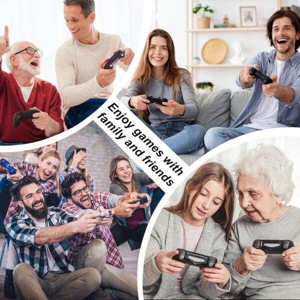 Tufertum Wireless Retro Game Console, 40,000+ Pre-installed Games, 23 Emulators, 4K HDMI, Wireless Controllers, White, TV Plug & Play, Retro Theme - Image 8
