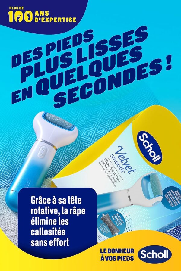 Scholl Velvet Smooth Electric Foot File with Marine Minerals - Image 5
