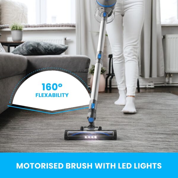 VYTRONIX 3-in-1 Cordless Vacuum Cleaner 22.2V | Powerful & Lightweight | 40 Minute Run Time | Rechargeable Lithium-Ion Battery | Great for Pet Hair Carpets & Hard Floors | Upright Handheld Stick - Image 3