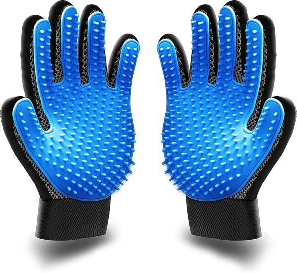 KENNELS & KATS Pet Grooming Glove | Pet Brush Glove | Premium De-shedding Glove for Easy, Mess-free Grooming with 260 Tips | Grooming Mitt For Dogs, Cats, Rabbits & Horses with Long/Short/Curly Hair - Image 2