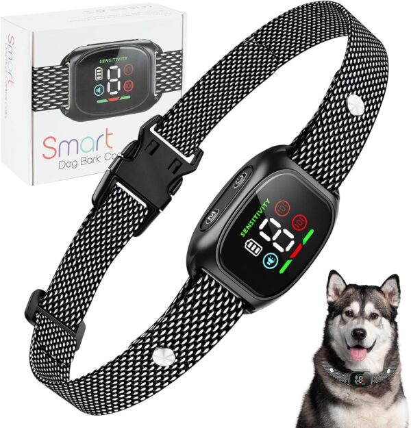 Anti Bark Collars For Dogs, Anti Barking Device For Dogs With 8 Adjustable Sensitivity, Stop Dog Barking Training Collar With Vibration & Beep Modes Harmless For Small Medium Large Dog - Image 2