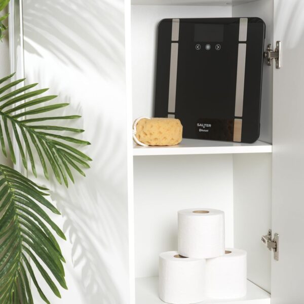 Salter Smart Bathroom Scale – Digital Body Weight Scale, Personal Scale, Measures Body Weight, Fat, Water, Muscle Mass, Bone Mass, BMI and BMR, 8 User, Bluetooth/App Connectivity, SA00432FEU6 - Image 5