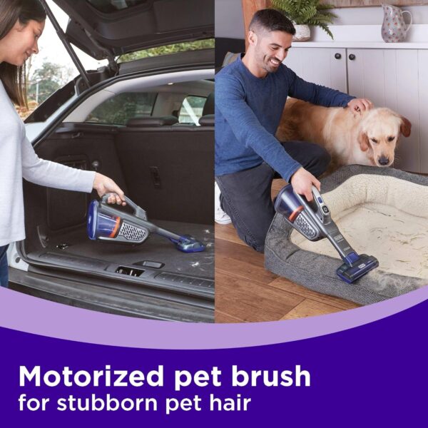 Black+Decker Dustbuster HHVK515JP07 Handheld Pet Vacuum Cleaner, Wireless, AdvancedClean+, Grey - Image 7