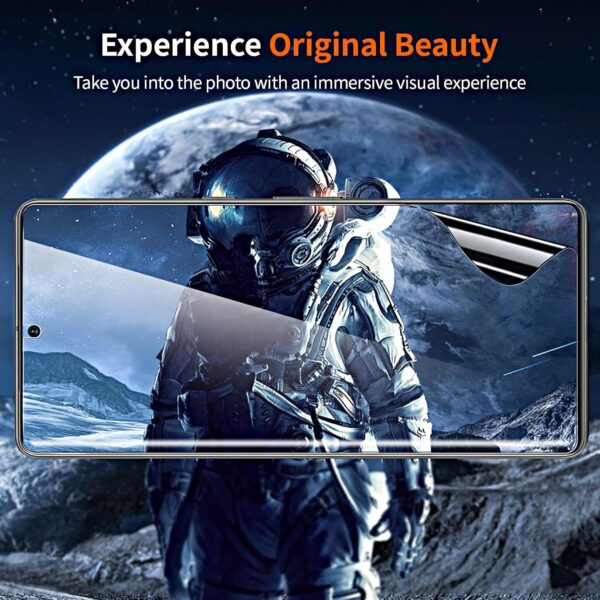 QUESPLE for Google Pixel 8 Pro Privacy Screen Protector [2 Pack], Anti-Spy Support Fingerprint Unlock Google 8 Pro Screen Protector Film, Full Coverage Flexible TPU Protector - Image 6