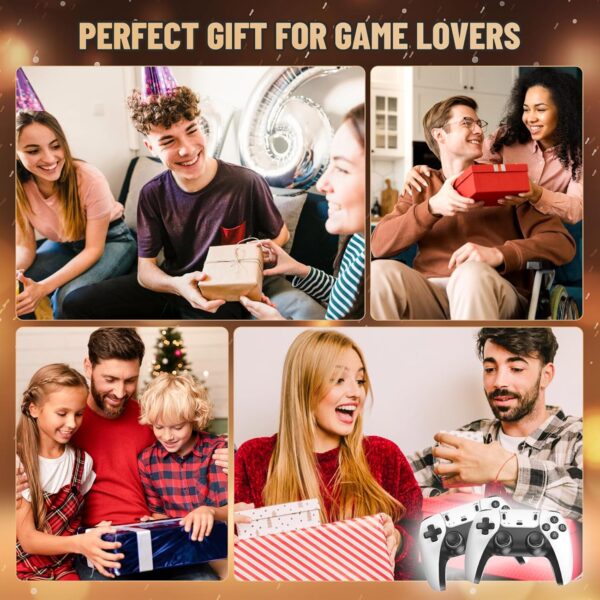 Tufertum Wireless Retro Game Console, 40,000+ Pre-installed Games, 23 Emulators, 4K HDMI, Wireless Controllers, White, TV Plug & Play, Retro Theme - Image 9