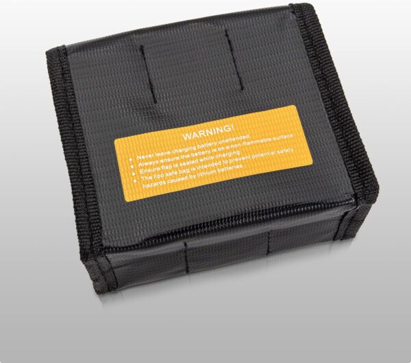 LINGHUANG Mini 3 Pro Lipo Battery Safe Bag,Fireproof Safety Charging Storage Bag for DJI Mini 4 Pro,Mini 3 Pro,Mini 3 Drone Explosion-Proof Battery Bag(for 3 Batteries,1Pcs) - Image 8