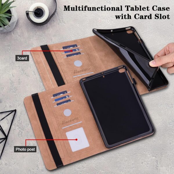 GLANDOTU Case for Samsung Galaxy Tab A9 8.7 inch 2023 (SM-X110/SM-X115/SM-X117) Tablet Case,Multi-View Slim and Lightweight Patterned Tablet Cover with Stand for Galaxy Tab A9 Case -Two hearts - Image 5