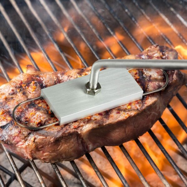 BBQ Branding Iron Grilling Barbecue Tools Barbecue Accessories Wooden Handle Interchangeable Letters Branding Iron for Branding Steaks Burgers Chicken Meat - Image 8