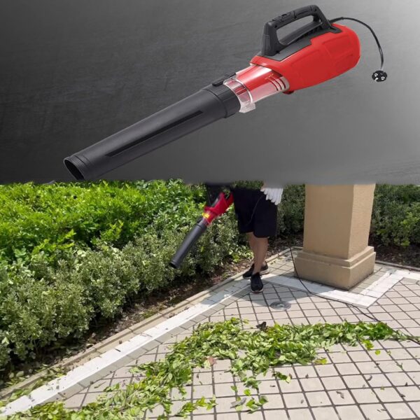 ALSUP Handheld leaf blower, 3000W electric industrial leaf blower blower, blowing down leaves machine home dust collector sweeping blower,20M - Image 3