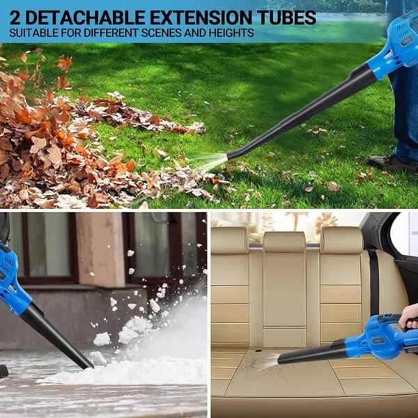 OZBME Convenient Cordless Blower, Light Weight Handheld Mini Leaf Blower, Electric Sweeper For Cleaning Dust Small Trash - Image 7