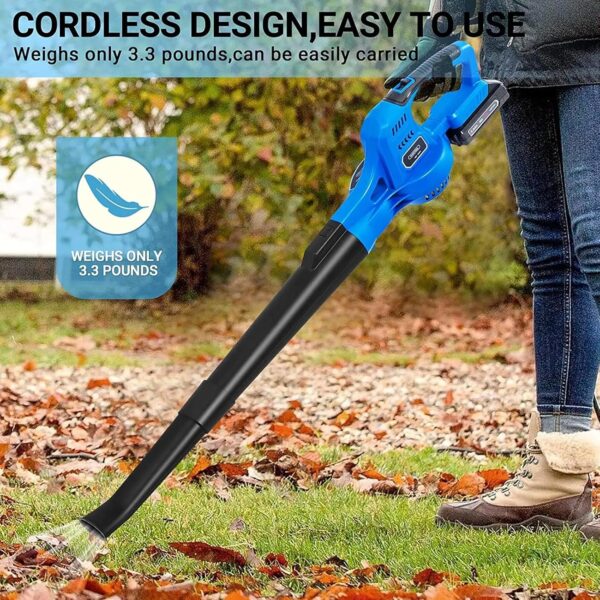 OZBME Convenient Cordless Blower, Light Weight Handheld Mini Leaf Blower, Electric Sweeper For Cleaning Dust Small Trash - Image 3