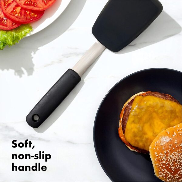 OXO Good Grips Silicone Flexible Turner, Black - Image 4