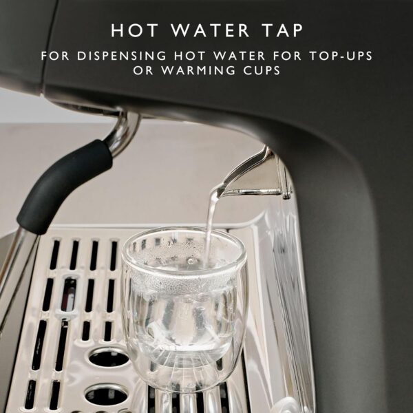 Dualit Espressivo Pro Coffee Machine - Dual Boiler - Integrated Coffee Bean Grinder - Steam Wand - 2.8L Removable Water Tank - Built in Warming Plate - 20 Bar Pressure - Stainless Steel - Image 8