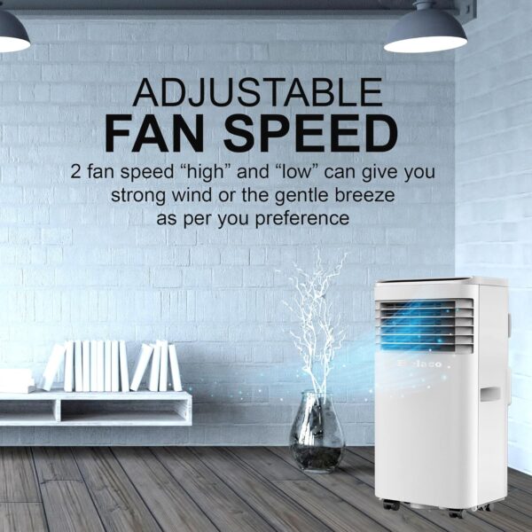 Belaco Portable Air Conditioner, 9000 BTU 4-in-1, Air Conditioning Unit, Fan & Cooling, Dehumidifier, Remote control with 24Hr Timer, Dual Window kit Included with Class A Energy Efficiency Rating - Image 7