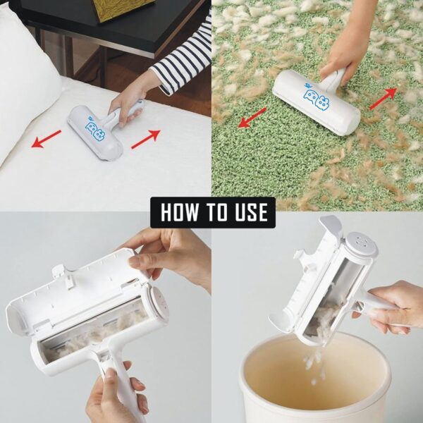 AS PETS Pet Hair Remover Roller – Reusable Dog & Cat Fur Removal Tool for Furniture, Carpets, Sofas, Bedding, Rugs & Clothes – Easy Self-Cleaning Animal Hair Brush - Image 9