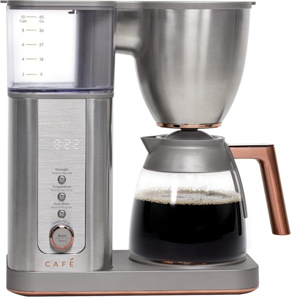 Café Specialty Drip Coffee Maker | 10-Cup Glass Carafe | WiFi Enabled Voice-to-Brew Technology | Smart Home Kitchen Essentials | SCA Certified, Barista-Quality Brew | Stainless Steel - Image 2