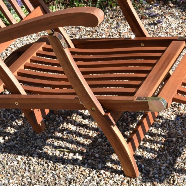 Plant Theatre Reclining Hardwood Steamer Chair – Fully Assembled - Image 4