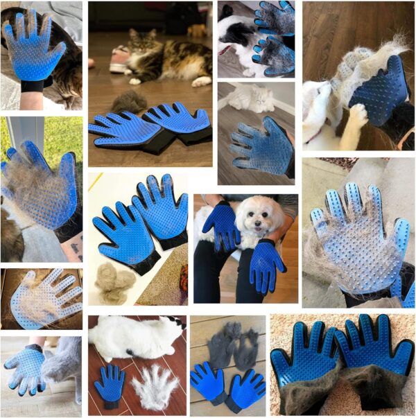 KENNELS & KATS Pet Grooming Glove | Pet Brush Glove | Premium De-shedding Glove for Easy, Mess-free Grooming with 260 Tips | Grooming Mitt For Dogs, Cats, Rabbits & Horses with Long/Short/Curly Hair - Image 8