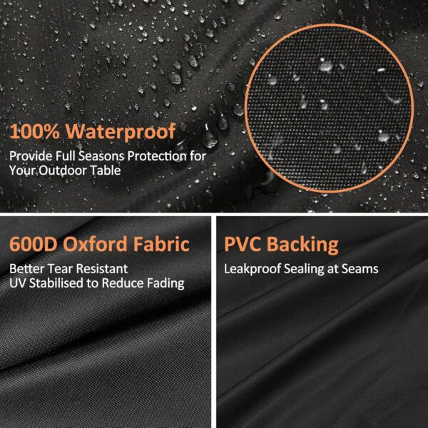 Grill Cover for Z Grill 1000 Series Pellet Grill and Smoker, Waterproof Heavy Duty Z Grill 1000 Series Pellet Smoke Cover, Outdoor BBQ Accessory - Image 5