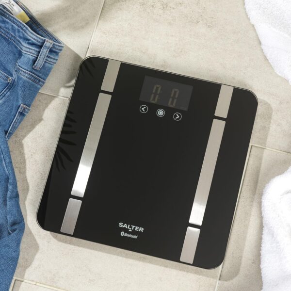 Salter Smart Bathroom Scale – Digital Body Weight Scale, Personal Scale, Measures Body Weight, Fat, Water, Muscle Mass, Bone Mass, BMI and BMR, 8 User, Bluetooth/App Connectivity, SA00432FEU6 - Image 4