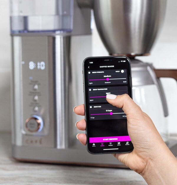 Café Specialty Drip Coffee Maker | 10-Cup Glass Carafe | WiFi Enabled Voice-to-Brew Technology | Smart Home Kitchen Essentials | SCA Certified, Barista-Quality Brew | Stainless Steel - Image 4