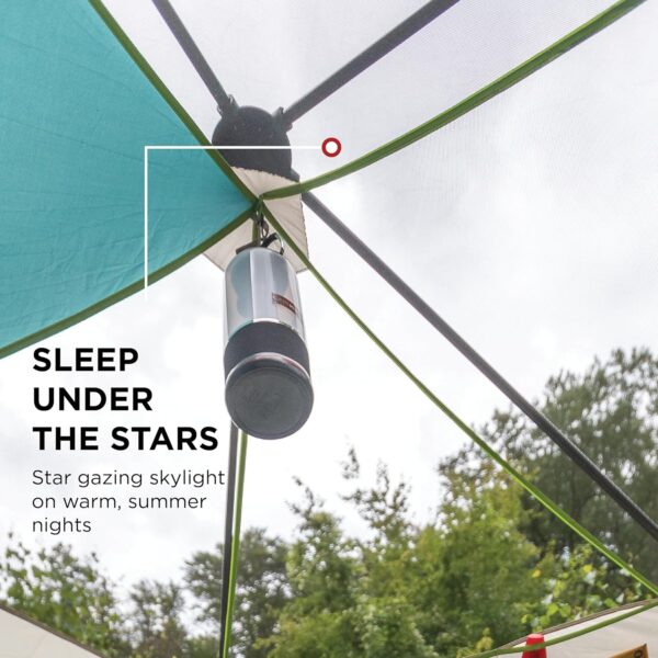 Coleman Polygon 5, large 5-person tent with 360° view, 5 man family tent, sturdy steel pole construction, easy to pitch, 100% waterproof camping tent. - Image 9
