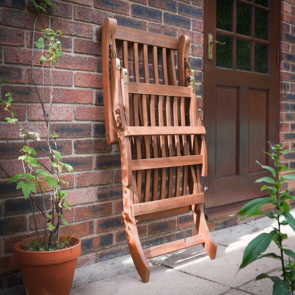 Plant Theatre Reclining Hardwood Steamer Chair – Fully Assembled - Image 5